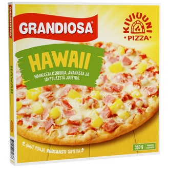 Grandiosa hawaii kiviuuni pakastepizza 350g