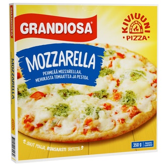 Grandiosa mozzarella kiviuuni pakastepizza 350g