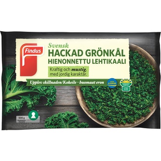 Findus Hienonnettu Lehtikaali 500g, pakaste