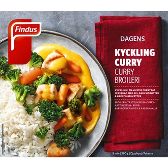 Findus Dagens Curry Broilerinfilee 390g