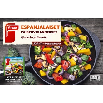 Findus paistovihannekset 400g espanjalaiset pakaste