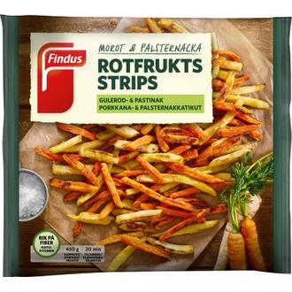 Findus porkkana ja palsternakkatikut 450g gluteeniton pakaste