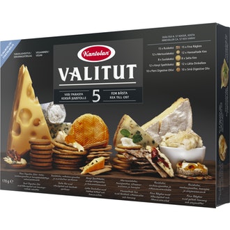 Kantolan Valitut 5 Parasta suolakeksilajitelma 170g