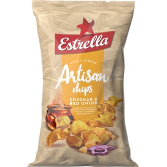 Estrella 180g Artisan Cheddar&Red Onion
