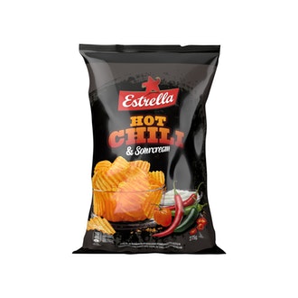 Estrella perunalastu 275g hot chili-sourcr