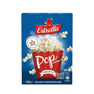 Estrella Micropopcorn 3-pack suolattu 240g