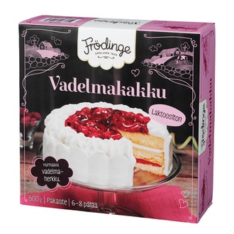 Frödinge laktoositon vadelmakakku 500g