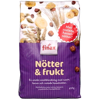 Finax Mysli Pähkinä & Hedelmä 650g