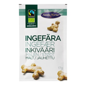 Santa Maria luomu inkivääri 17g jauhettu