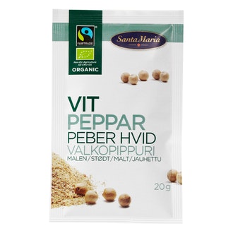 Santa Maria luomu valkopippuri 20g jauhettu
