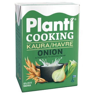 Planti Cooking sipuli kaurapohjainen ruoanlaittovalmiste 15% rasvaa 2dl