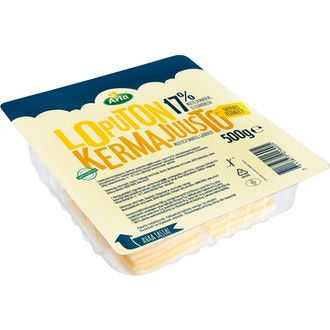 Arla Loputon kermajuusto 500g 17% viipaleet