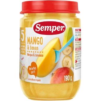 Semper 190g Mangoa & banaania alkaen 5-6kk hedelmäsose