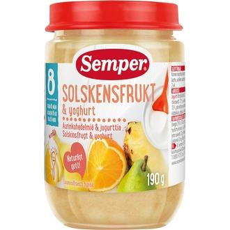 Semper 190g Aurinkohedelmiä & jogurttia alkaen 8kk välipala