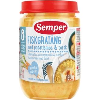 Semper 190G Kalapaistos, Perunamuusia & Turskaa Alkaen 8 Kk Lastenateria