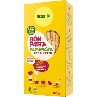 Risenta papupasta fettuccine 200g keltainen luomu