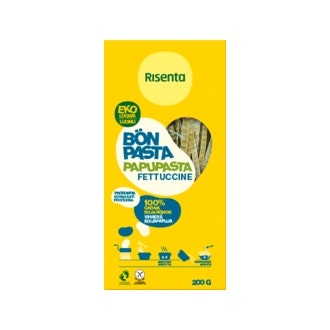 Risenta papupasta fettuccine 200g vihreä luomu