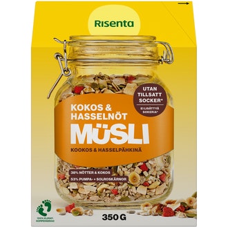 Risenta mysli 350g kookos-hasselpähkinä