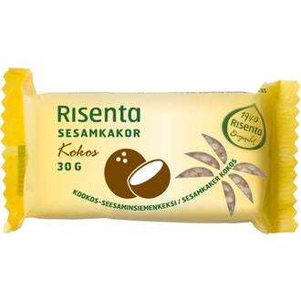 Risenta kookos-seesaminsiemenkeksi 30g