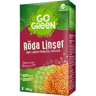 GoGreen Punaiset linssit 400 g