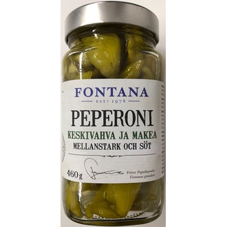 Fontana peperoni keskivahva ja makea 460g/210g