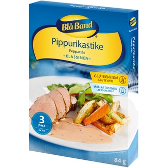 Blå Band gluteeniton vähälaktoosinen Pippurikastike 3x28g