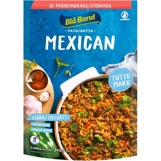 Blå Band laktoositon Mexican pata XL perhepakkaus riisi-kasvis-mausteseos 340g