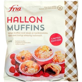 Fria Gluteeniton vadelmamuffini pakaste 200g/4kpl