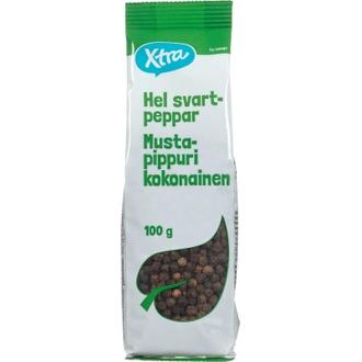 Xtra mustapippuri kokonainen 100 g