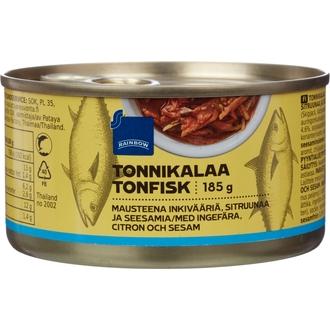 Rainbow 185/80g tonnikalaa inkiväärillä, sitruunaalla ja seesamilla