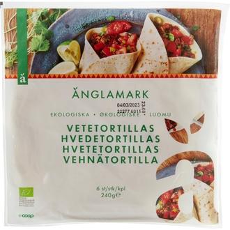 Änglamark vehnätortilla luomu 6 kpl 240 g