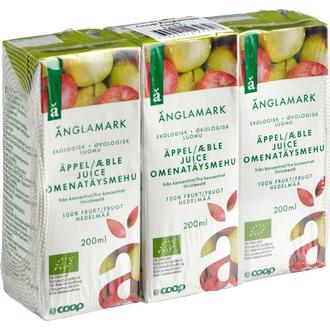 Änglamark omenatäysmehu luomu 3x200 ml