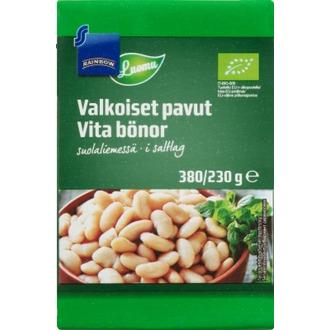 Rainbow valkoiset pavut suolaliemessä luomu 380/230 g