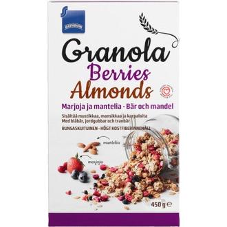 Rainbow 450g granola marja-manteli