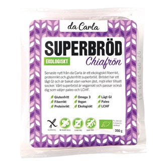 Dacarla luomu chia superleipä 350g luomu