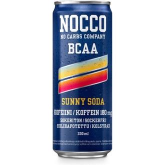 330ml NOCCO BCAA Sunny Soda, hiilihapotettu energiajuoma