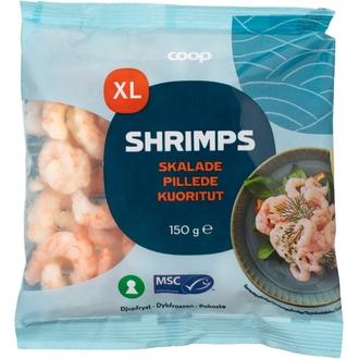 Coop isot kuoritut katkaravut 150 g pakaste