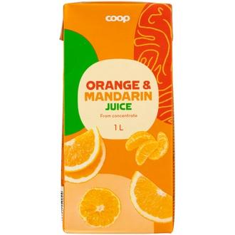 Coop appelsiini-mandariinitäysmehu 1 l