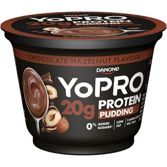 Danone YoPro Proteiinivanukas 200g suklaan ja hasselpähkinän makuinen