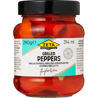 Zeta grillattu paprika keltainen ja punainen 290g