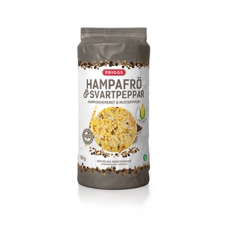 Friggs maissikakku 130g hampunsiemen & mustapippuri