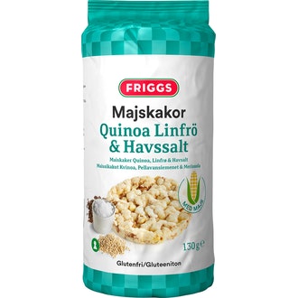 Friggs maissikakku 130g kvinoa, pellavansimen & merisuola