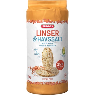 Friggs Gluteeniton Maissikakku Linssi & merisuola 78g