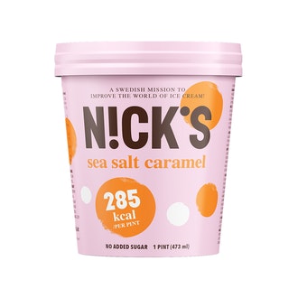 Nick\'s Sea salt caramel Kinuskijäätelöä ja suolaista kinuskikastiketta 473ml