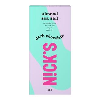 Nick\'s manteli-merisuola tummasuklaalevy 75g