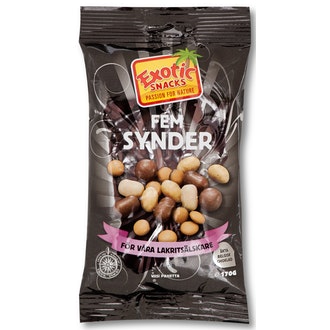 Exotic Snacks Viisi pahetta 170g