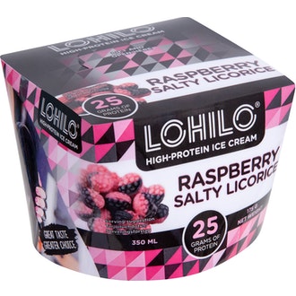 Lohilo protjäätelö 350ml vadelma salmia