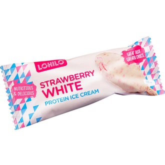Lohilo proteiinijäätelö 80g strawberry white