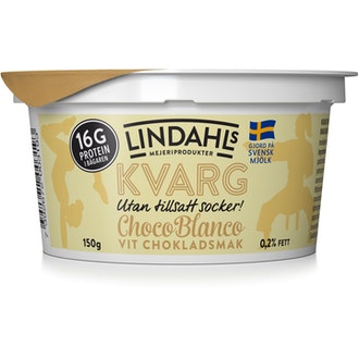 Lindahls valkosuklaan makuinen rahka 150g