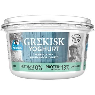 Salakis Kreikkalainen jogurtti 500g 0% rasvaa